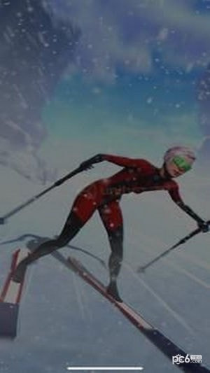 高山滑雪者1